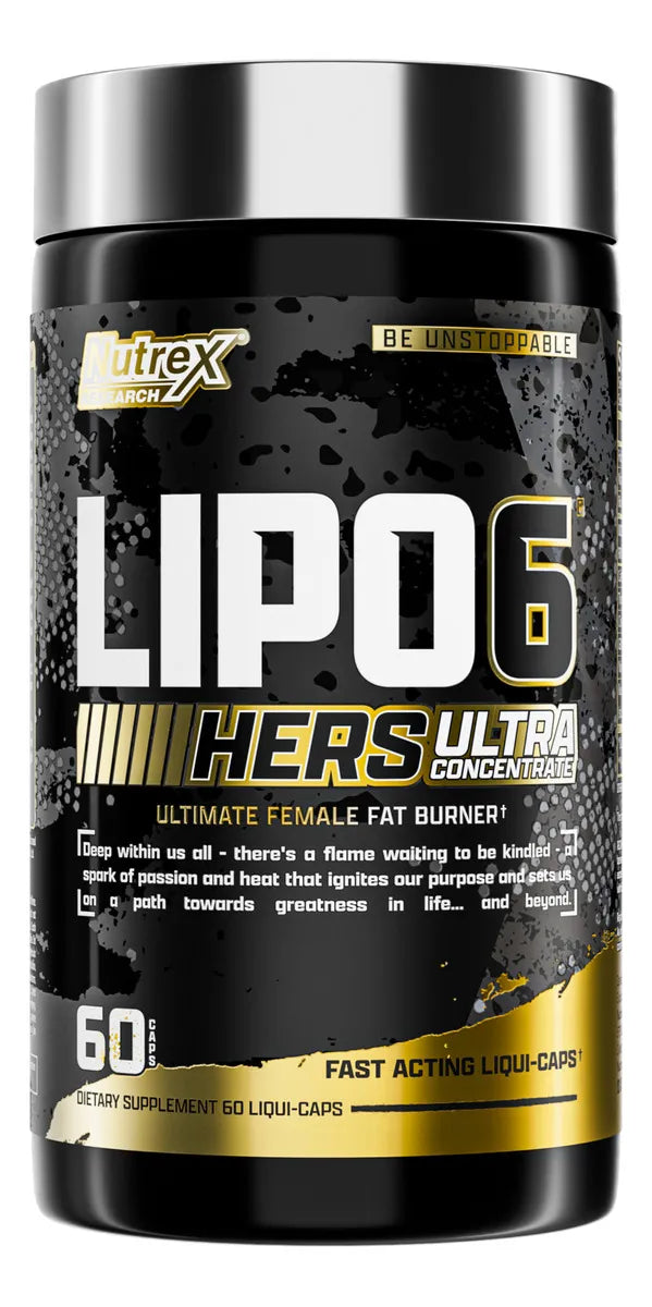 LIPO 6 BLACK HERS - Termogénico Nutrex Lipo-6 Black Hers Ultra Concentrate 60 Sabor Sin sabor