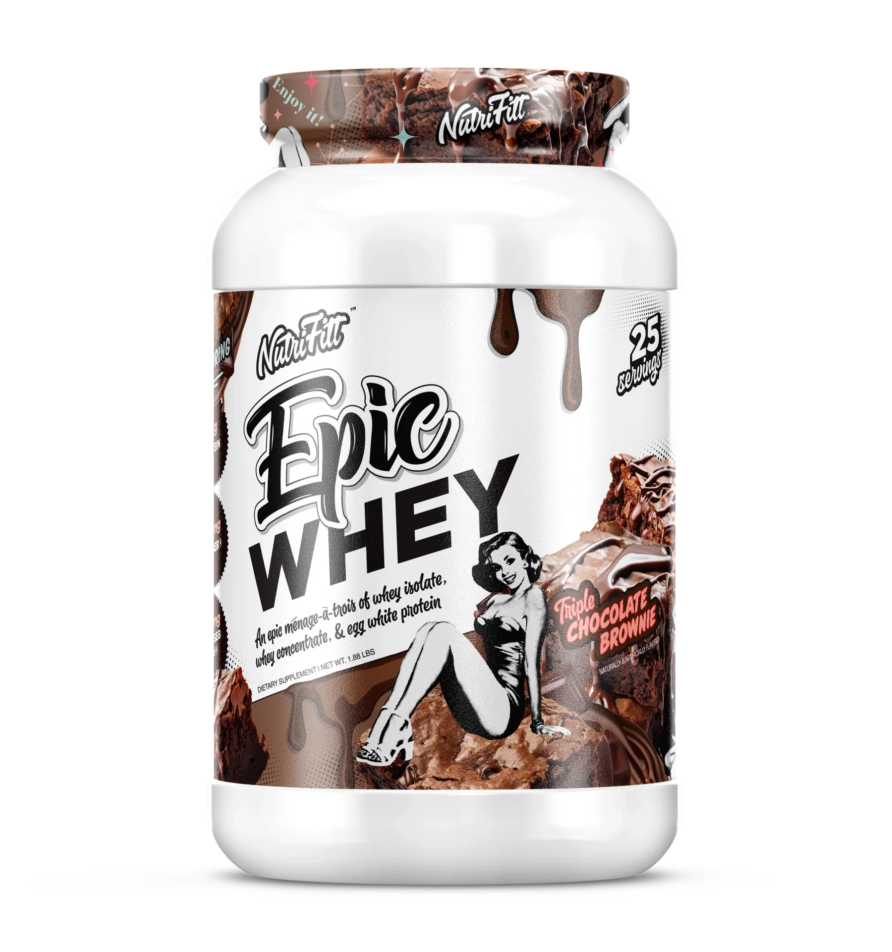 EPIC WHEY PROTEÍN NUTRIFITT 25 SERVICIOS 2 LBS