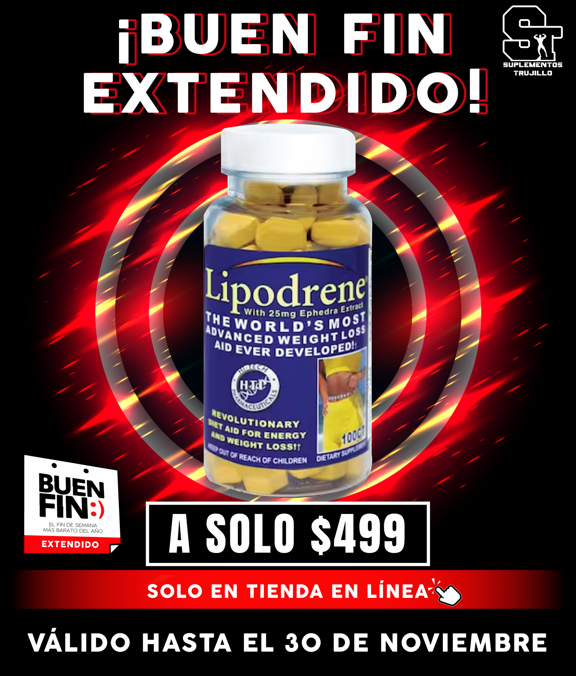 LIPODRENE AMARILLO 90 CÁPSULAS