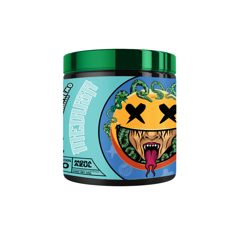 PRE-ENTRENO MEDUSA 30 SERVICIOS SMILE LABZ CON INTENSIDAD EXAGERADA PREWORKOUT