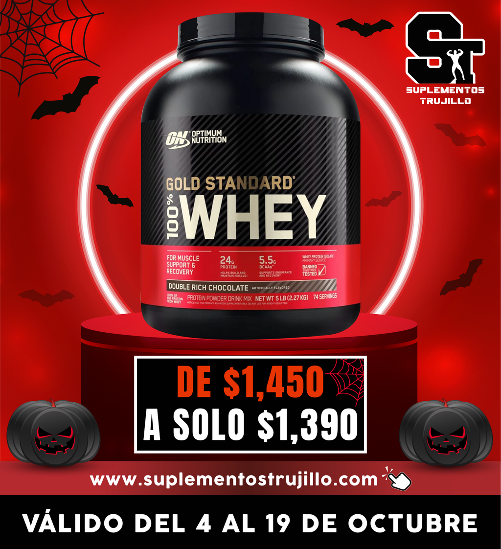 GOLD STANDARD 100% WHEY 5 LB Optimum Nutrition Gold Standard 100% Whey Proteína en Polvo
