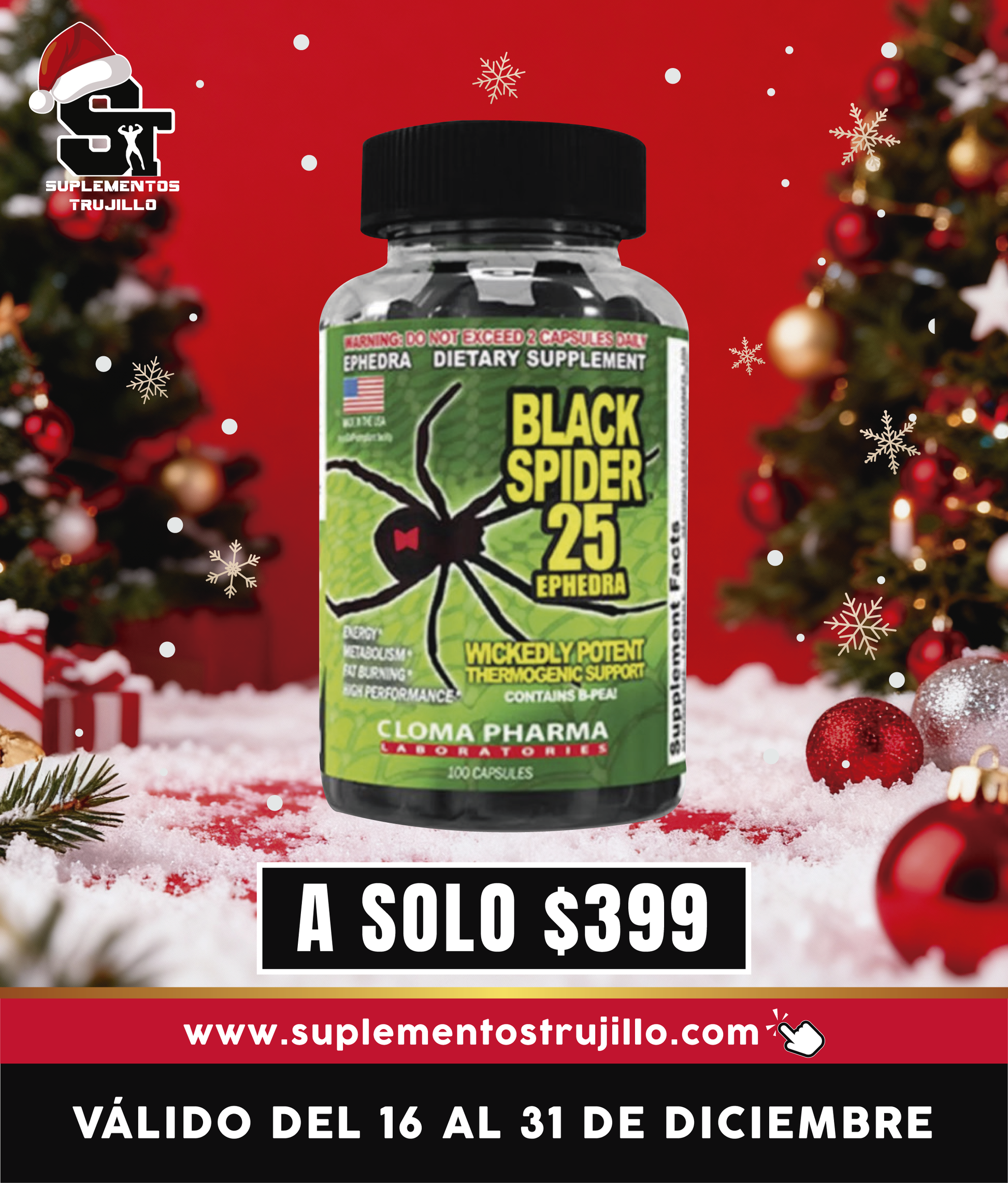 BLACK SPIDER 100 CÁPSULAS