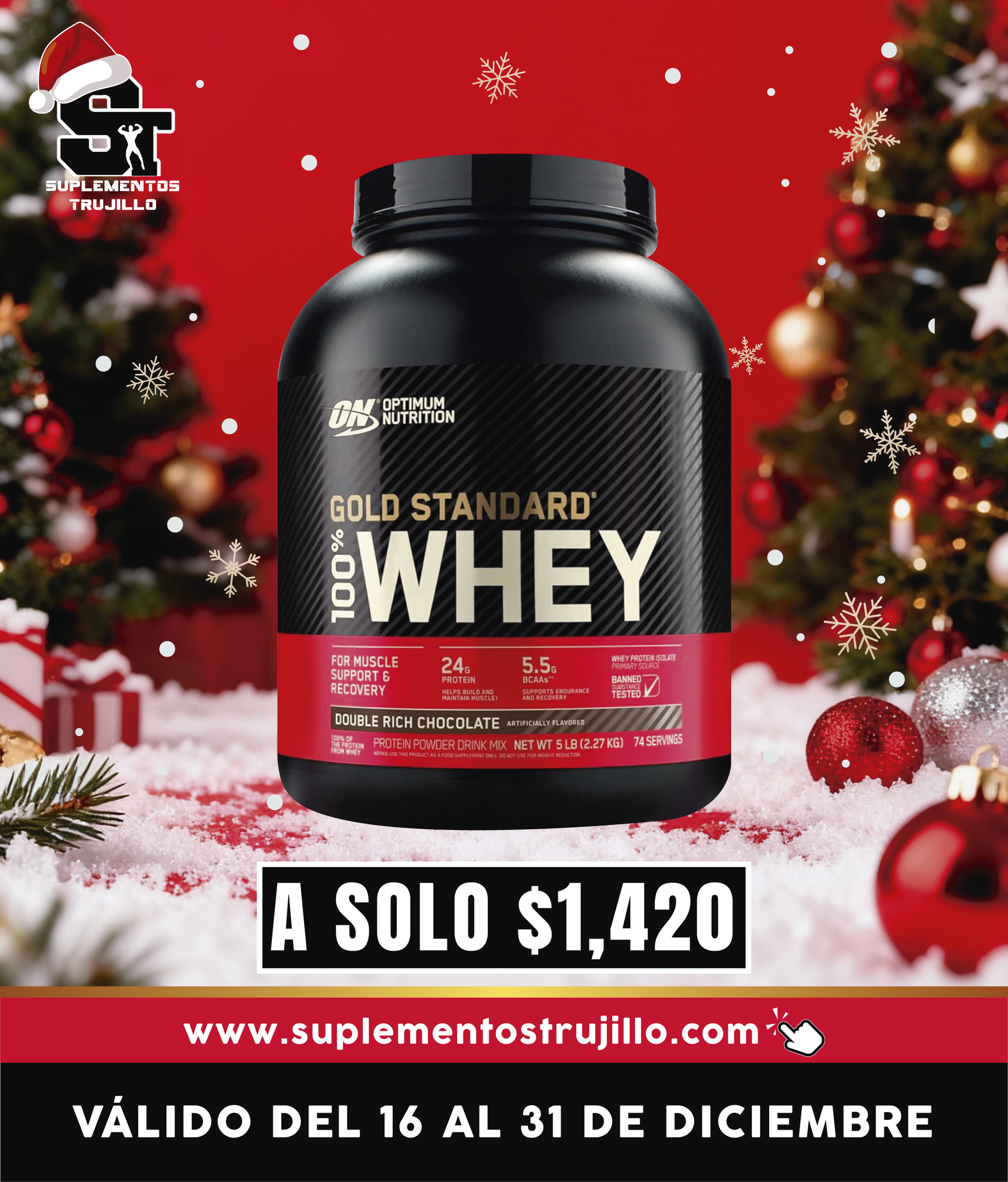 GOLD STANDARD 100% WHEY 5 LB Optimum Nutrition Gold Standard 100% Whey Proteína en Polvo