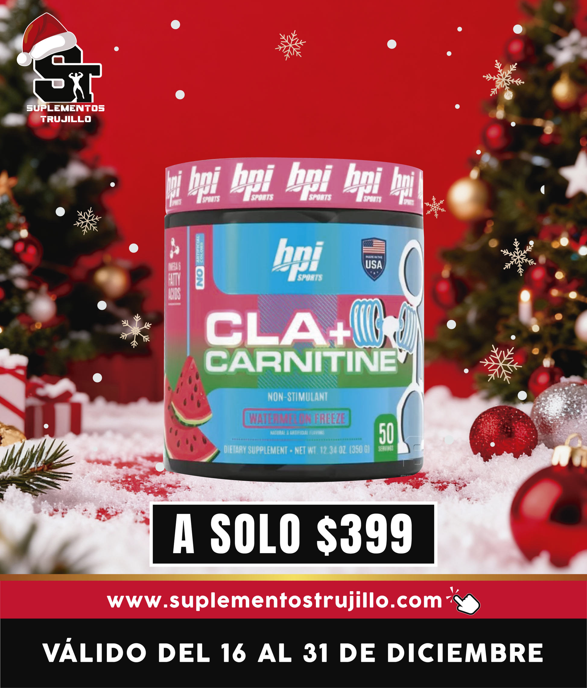 CLA+CARNITINE BPI 50 SERVICIOS