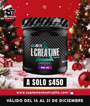 L-CREATINA DELTA VEGA NUTRTION 75 SERVICIOS
