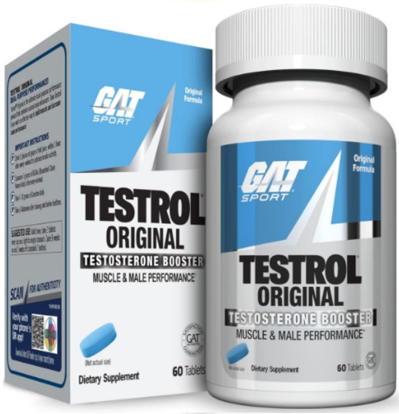 TESTROL ORIGINAL GAT SPORT 60 TABLETAS Sin Sabor Precursor de Testosterona