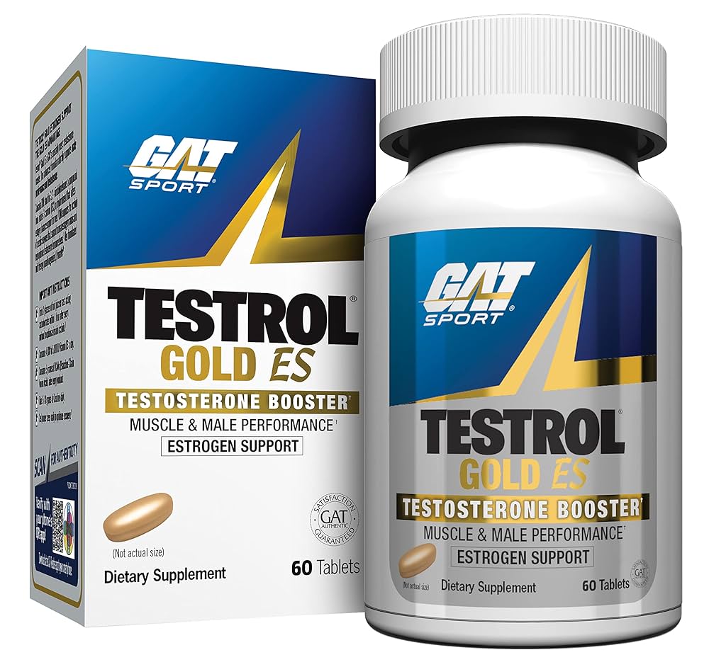 TESTROL GOLD GAT SPORT 60 TABLETAS PRECURSOR DE TESTOSTERONA Tribulus, DIM, Zinc, Longjack, Alholva, Saw Palmetto, equilibrio de estrógeno