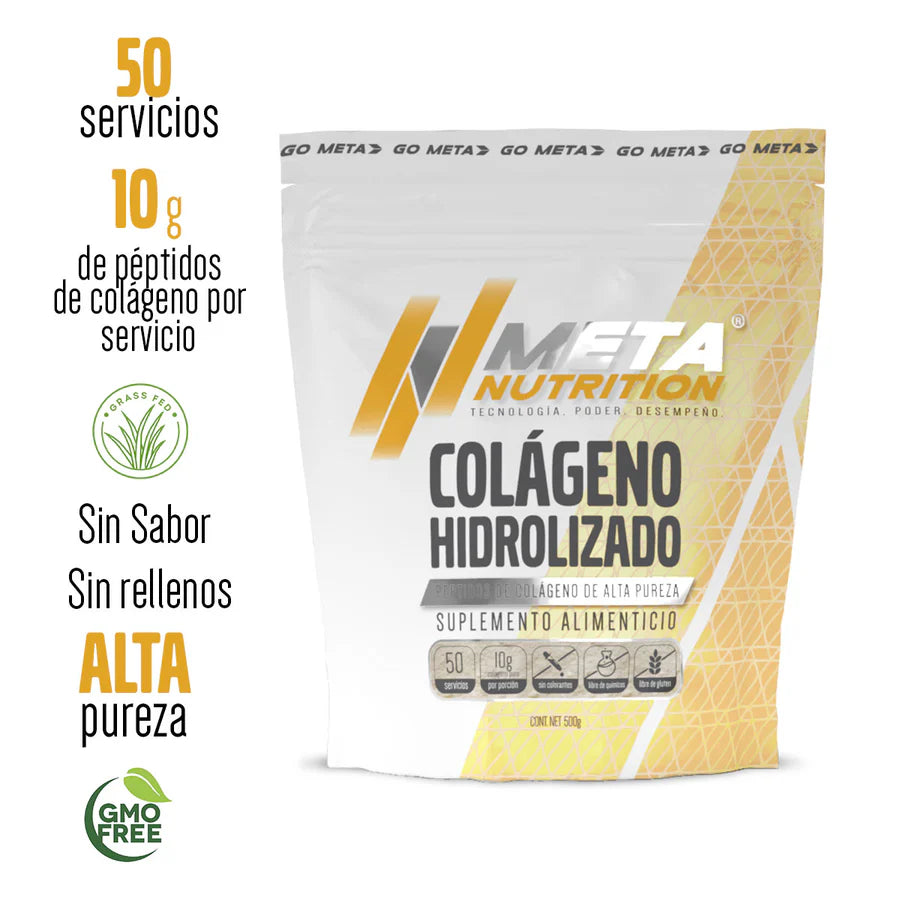 Colágeno Hidrolizado Meta Nutrition 50 Servicios