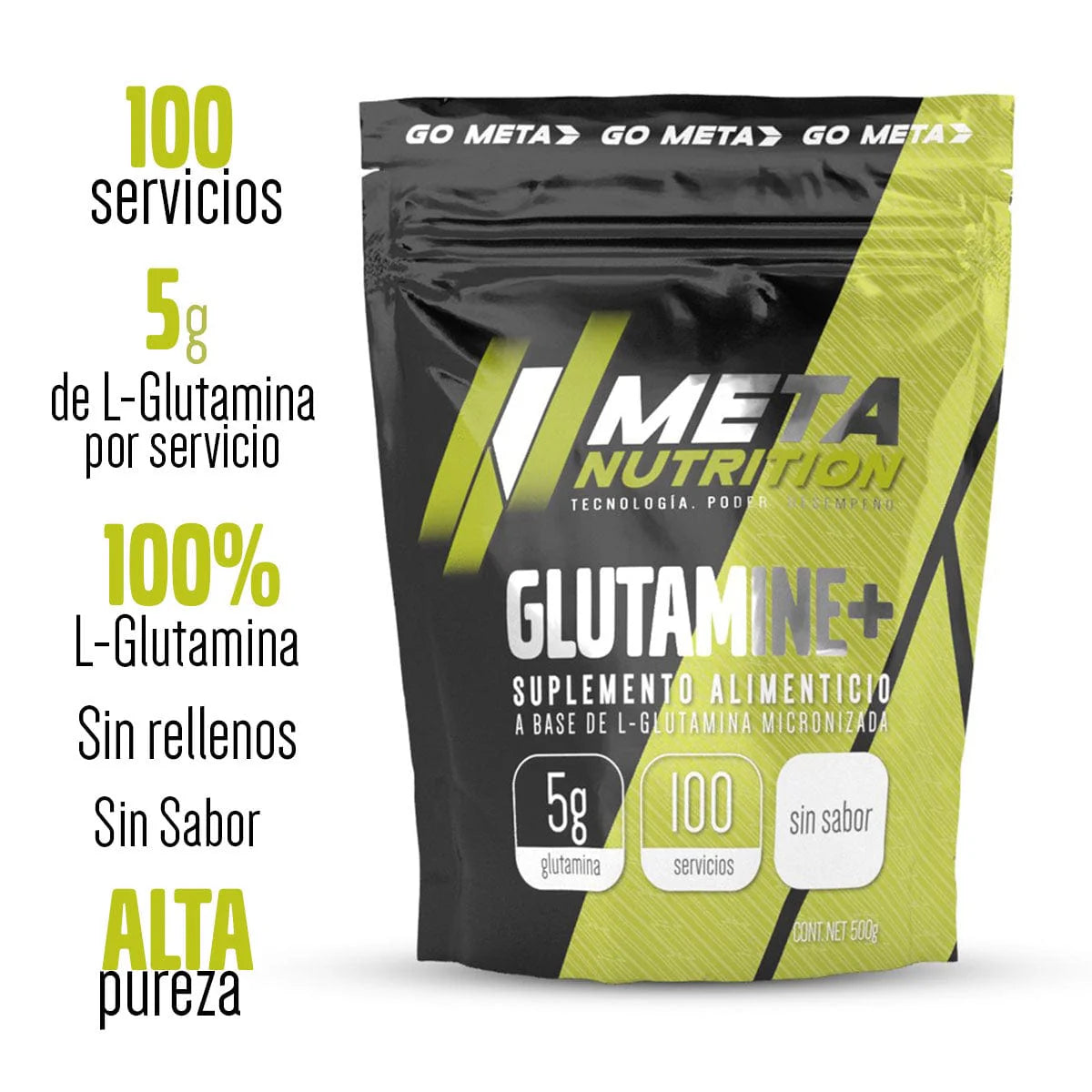 GLUTAMINA + META NUTRITION 100 SERVICIOS