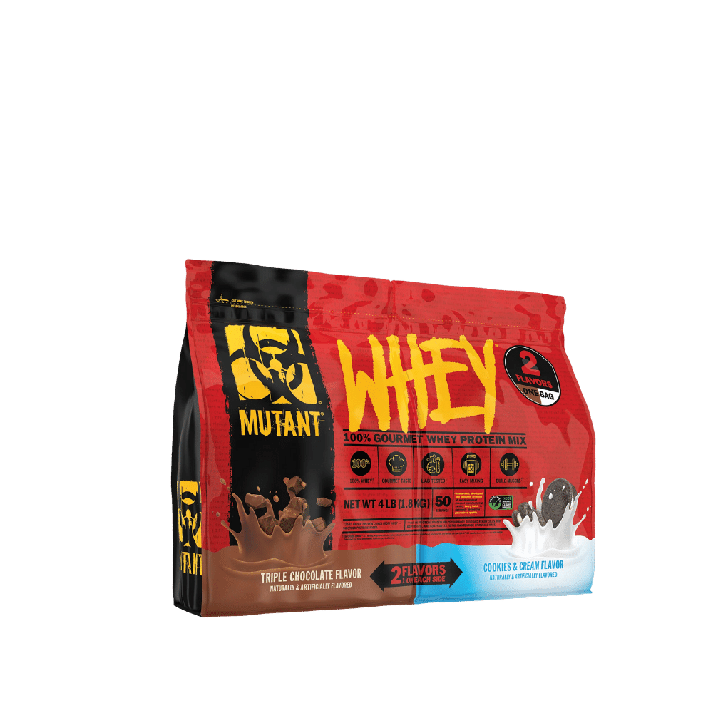 MUTANT WHEY ONE BAG 4 LBS DOBLE SABOR Proteína de suero de leche whey Dual 4 Libras 2 Sabores 50 Servicios