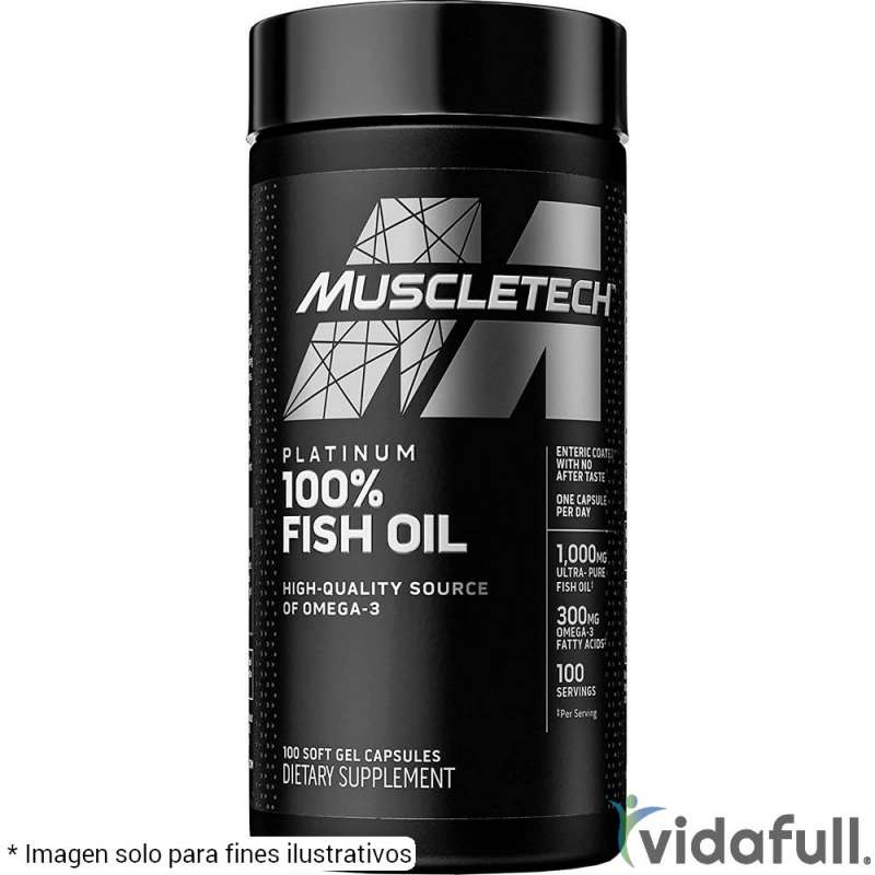 PLATINUM 100% FISH OIL 100 CAPSULAS