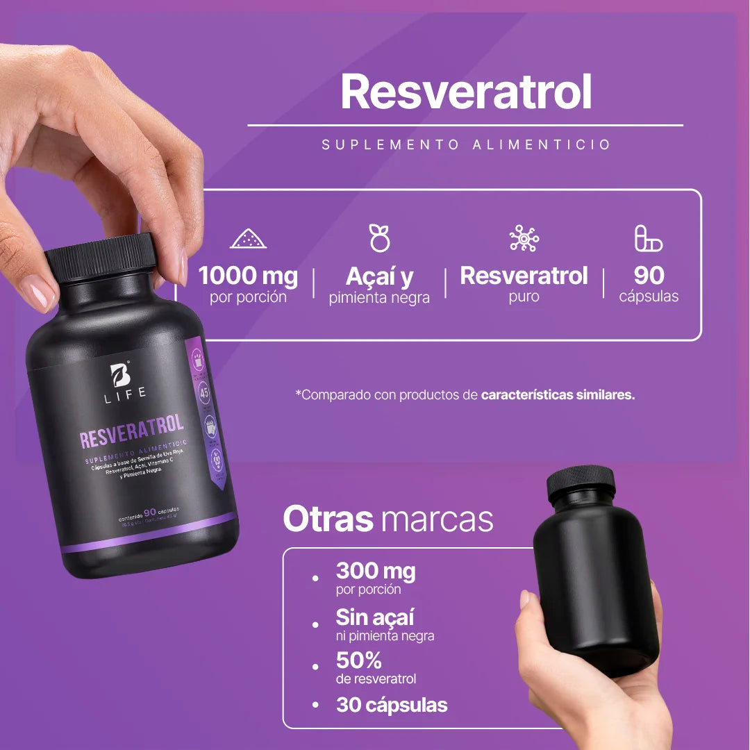 RESVERATROL B LIFE 90 CÁPSULAS