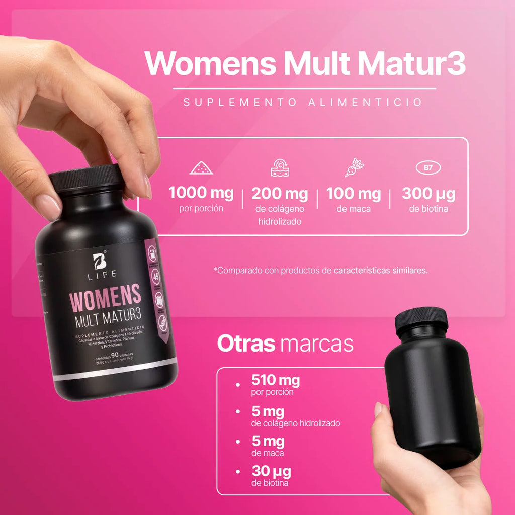 WOMENS MULTIVITAMÍNICO B LIFE 90 CÁPSULAS